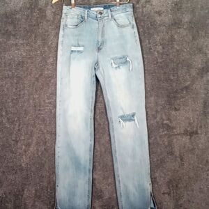 Dogma High Rise blue denium distressed tall women's jeans size 28